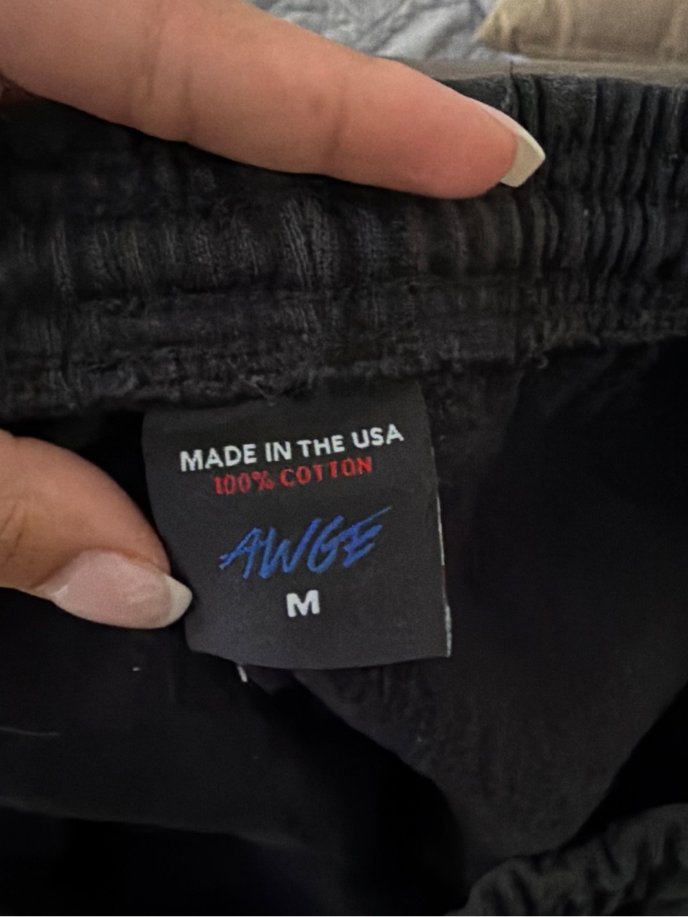 PacSun Black Sweatpants with Neon Yellow & Teal Mercedes Logo - Picture 3 of 3